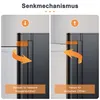 SONNI Cabina doccia nera 80x90x195cm porta a battente porta Anteprima dell’immagine prodotto 7