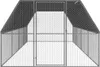 vidaXL Cage à poules d'extérieur 3x8x2 m Acier galvanisé Voir les images du produit 7