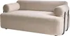 BELIANI 2-Sitzer Sofa Beige Bouclé Gepolstert mit Schwarzem Produktbild-Vorschau 6
