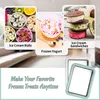 Nerezová zmrzlinovačka Ice Cream Rolls Maker s mrazicí Náhled obrázku produktu 12