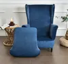 2-dílný kryt křídla židle, křídlo židle Velvet Slipcovers Náhled obrázku produktu 2