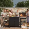 Outdoor Standregal ’Bolognano’ 92x50x50 cm Schwarz/Silber Produktbild-Vorschau 8
