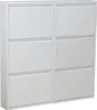Pisa Schuhschrank mit 6 Klappen/ Türen in Metall Produktbild-Vorschau 1