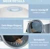 Collage of close-up images and text highlighting features of a cat litter box. Náhled obrázku produktu