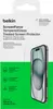 The image shows the packaging of a Belkin screen protector for an iPhone. Anteprima dell’immagine prodotto