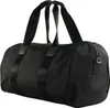 A black duffel bag against a white background. Produktbild-Vorschau