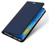 A dark blue flip case for a Huawei Mate 20 Pro phone, shown at an angle with the flip cover partially open. Náhľad obrázku produktu