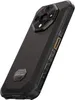 A black rugged smartphone shown from a diagonal rear-side view against a white background. Voir les images du produit