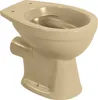 sanicomfort Stand-WC beige spülrandlos, Abgang waagrecht, Produktbild-Vorschau 1