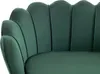 2-sitziges muschelvelours sofa in flaschengrün - DANDELION Produktbild-Vorschau 3