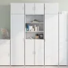 Möbel Hochschrank Weiß 70x42,5x225 cm Holzwerkstoff - Produktbild-Vorschau 1