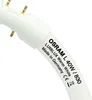 Close-up of the base of a fluorescent light bulb with pins and text label. Produktbild-Vorschau