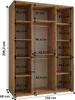 MEBLE KRYSPOL Davos 5 Schrank, drei Türen - 235,2x160x60 cm Produktbild-Vorschau 4