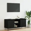 vidaXL Meuble TV noir imitation chêne 104 x 35 x 50 cm Bois Voir les images du produit 3
