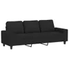 3-Sitzer-Sofa Schwarz 180 cm Stoff Produktbild-Vorschau 1