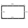 Maclean Projektionswand 150" 330x187cm 25mm Rand 16:9 Produktbild-Vorschau 4