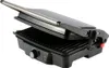 A black and silver electric grill is shown against a white background. Produktbild-Vorschau