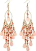 Orecchini Boho da donna con pendente orientale, bianco, Anteprima dell’immagine prodotto 1