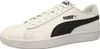 A studio shot of a white Puma sneaker with a black stripe. Podgląd zdjęcia produktu