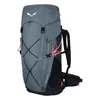A studio shot of a backpack on a white background.