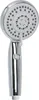 A chrome hand-held shower head with multiple spray settings. Produktbild-Vorschau