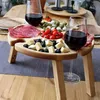 Klappbarer Weintisch für Picknick - Holz Produktbild-Vorschau 6