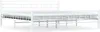 vidaXL Cadre de lit blanc métal 200×200 cm Voir les images du produit 8