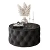 CHESTERFIELD 70 cm runder gepolsterter Couchtisch, Jasmine Produktbild-Vorschau 3