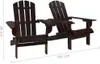 vidaXL Adirondack-Gartenstühle mit Tisch Massivholz Tanne Produktbild-Vorschau 6