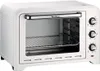 A white countertop oven with a glass door and a wire rack inside. Voir les images du produit