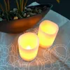 2er-Set LED Stumpenkerzen 5x6,5cm Flackerlicht Wachskerze Produktbild-Vorschau 2