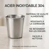 Gobelets en inox 304 pour enfants, 200 ml, incassables, lot Voir les images du produit 4