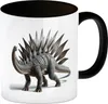 Stegosaurus Kaffeebecher in schwarz Produktbild-Vorschau 1