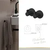 Lenz NERO Handtuchhaken Schwarz-Matt- einfache Wandmontage Produktbild-Vorschau 3