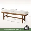 Ławka wejściowa z litego drewna, 140 cm, rustykalna ławka Podgląd zdjęcia produktu 2