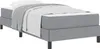 vidaXL Sommier tapissier gris clair 100 x 200 cm tissu Voir les images du produit 1