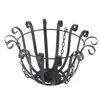 A black metal hanging basket for plants. Náhled obrázku produktu