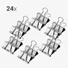 kwmobile 24x Foldback Klammern Set - 24x 41mm - Produktbild-Vorschau 4