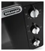A close-up view of the control panel of a black DeLonghi oven. Náhľad obrázku produktu