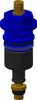 A 3D rendering of a plumbing valve component. Anteprima dell’immagine prodotto