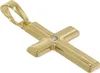 trendor 08516 Kinder Kreuz Gold 333 mit Zirkonia und goldplattierte Kette 2 Produktbild-Vorschau