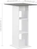 Bartisch Weiß und Anthrazitgrau 60x60x110 cm Produktbild-Vorschau 6