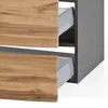 Waschtisch 80 cm Graphitgrau mit Wotaneiche Nb. LAURIA-03  Produktbild-Vorschau 7