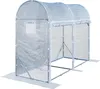 TOOLPORT Tomaten Foliengewächshaus 1x3 m Weiß PE 180 g/m² Produktbild-Vorschau 1