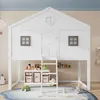 Kinderhausbett mit Treppe und Sicherheitsgitter, zwei graue Produktbild-Vorschau 8