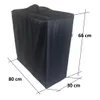 A black storage bag for a folding mattress is shown with dimensions indicated. Podgląd zdjęcia produktu