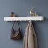 doporro Wandgarderobe mit Ablage, Garderobenleiste 80 cm Produktbild-Vorschau 1