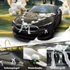 Autoschmuck Hochzeit Deko Rose Motorhaube Blumenschmuck Produktbild-Vorschau 2