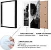 Aluminium Bilderrahmen 20x25 cm Schwarz 2er Pack Plexiglas Produktbild-Vorschau 2