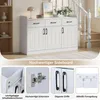 Merax Sideboard mit 3 Türen + 3 Schubladen, Kommode mit Produktbild-Vorschau 8